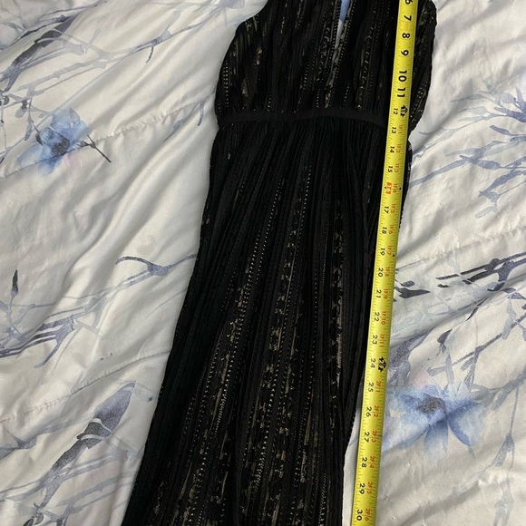 Forever 21 Halter Little Black Dress Crochet Lace Y2K Women's Size Small - Picture 5 of 6